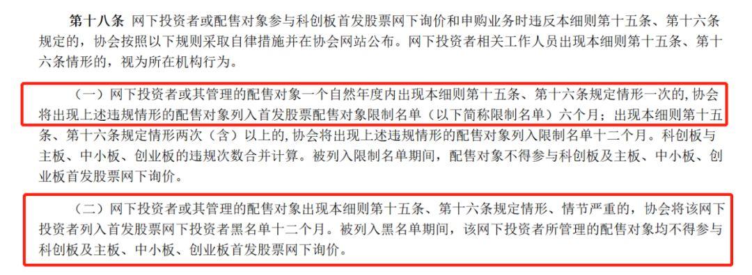 第二例！网下申购科创板涉嫌违规，私募大佬或被拉黑6个月